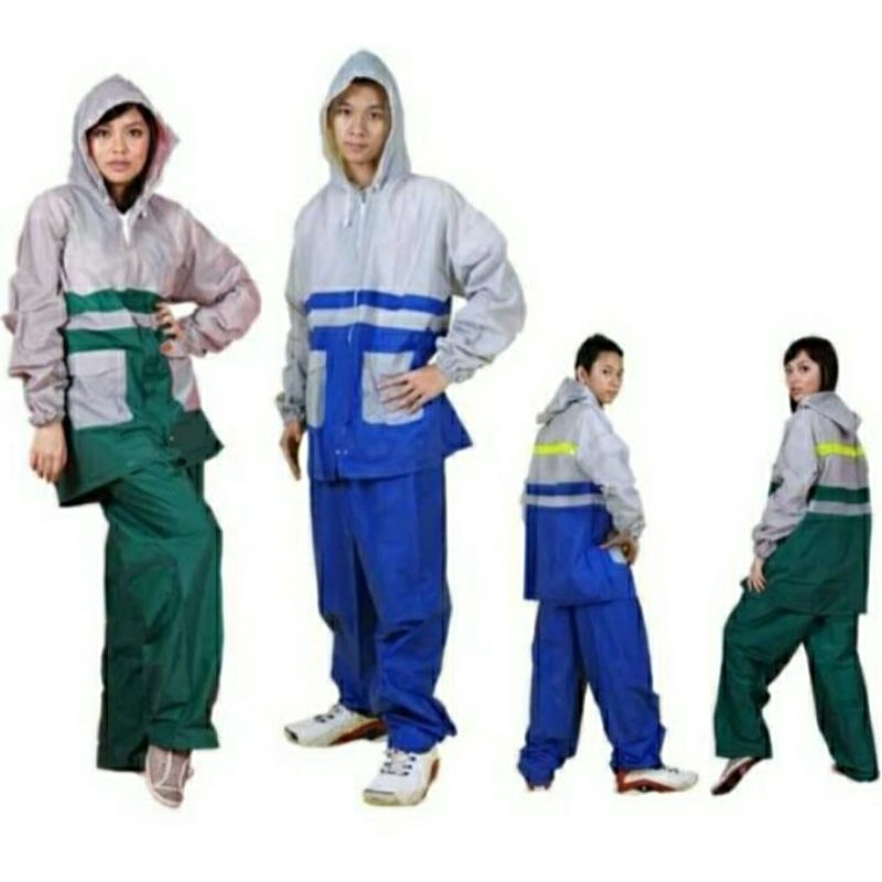 jas hujan elmondo setelan dewasa