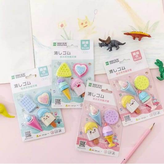 

KEPERLUAN ATK ANAK PENGHAPUS JAPAN DESSERT SERIES PASTEL COLOURS 2796