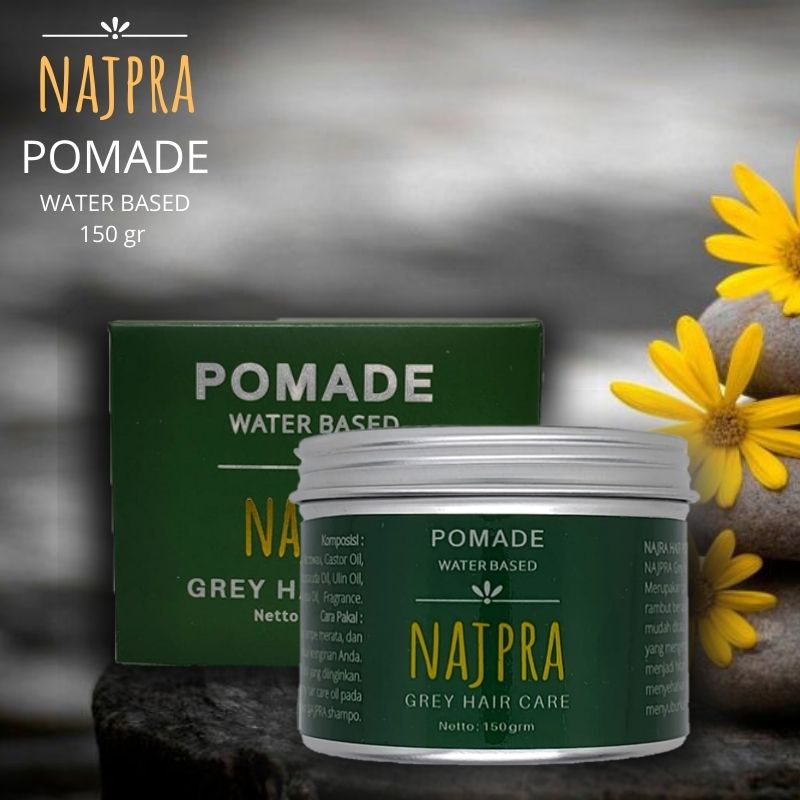 Herbal Cream Najpra Pomade waterbased Penghitam Rambut Obat Uban Herbal Alami Hitam Dari Akar