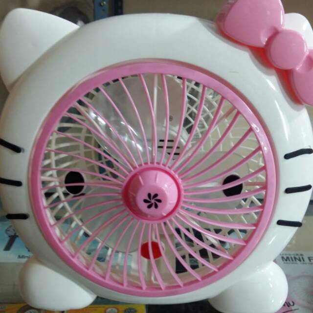 Kipas Angin Mini Fan Hello Kitty Whellhome WH-170H