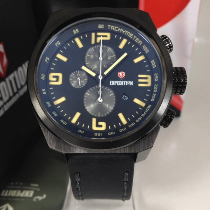 JAM TANGAN PRIA EXPEDITION E 6356 LEATHER ORIGINAL GARANSI RESMI 1 TAHUN