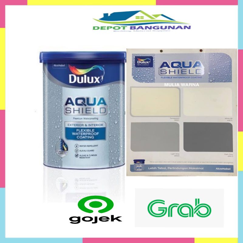 Cat Tembok Dulux Aquashield Waterproofing Exterior Ready Mix 1 KG