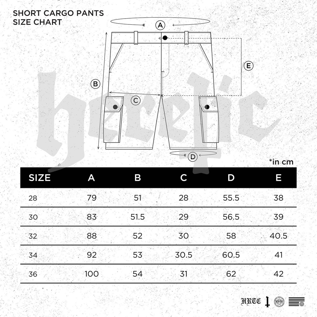 Heretic - Celana Pendek Kargo - Cargo Short Pants - Field