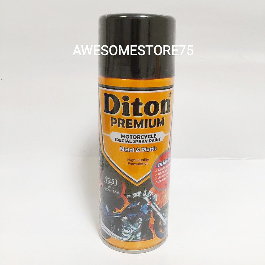 DITON PREMIUM ** V 9251 DARK BROWN MET Coklat Metalik VESPA Cat Semprot Pilox Pylox