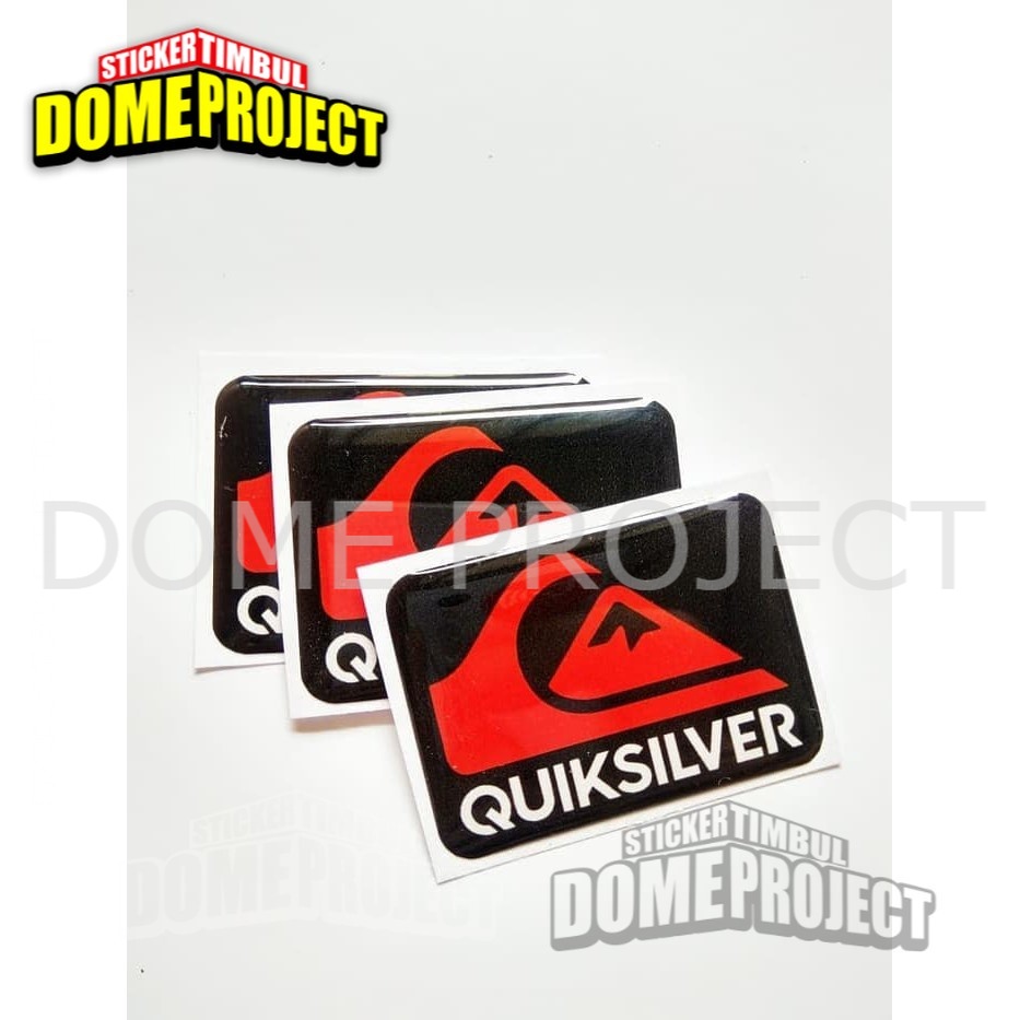 STIKER MOTOR TIMBUL EMBLEM QUIKSILVER STIKER EMBLEM TIMBUL 3D STIKER OUTDOOR AKSESORIS SEPEDA MOTOR