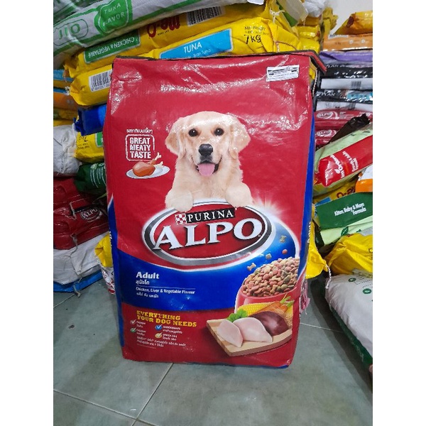 (Ekspedisi) Makanan Anjing Alpo Dog Chicken 10kg - Makanan Anjing Alpo