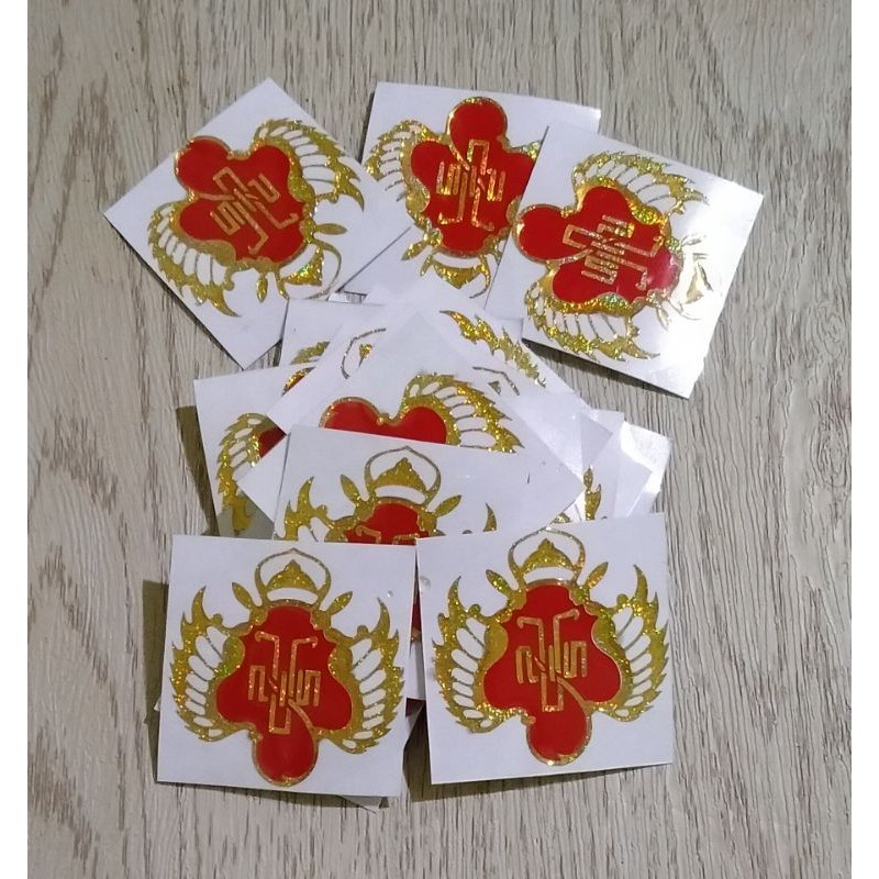 STICKER TIMBUL KRATON JOGJA STICKER COATING KECIL