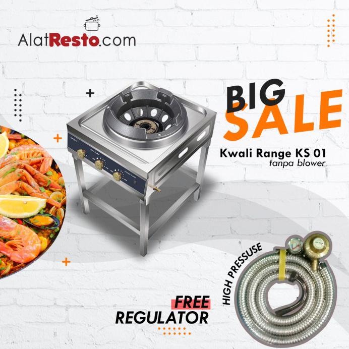 KWALI RANGE 1 BURNER KOMPOR HIGH PRESSURE KS-01- CROWN HORECA