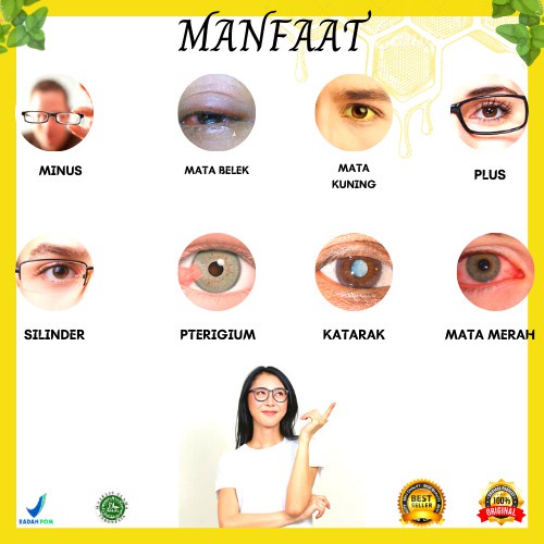 Eyecare Asli Madu Untuk Mata Katarak Rabun Minus Plus Isi 200 ml