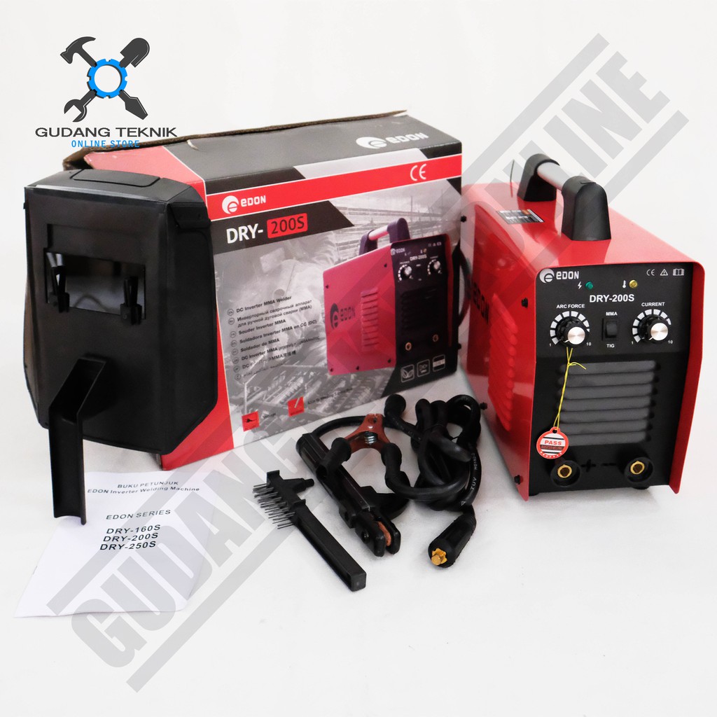 Mesin Las Listrik Inverter EDON DRY200S / Travo  Las Inverter Trafo Las EDON DRY 200S