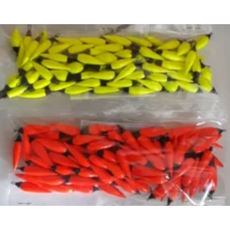 1pack{100pcs} pelampung pancing spon model cabe