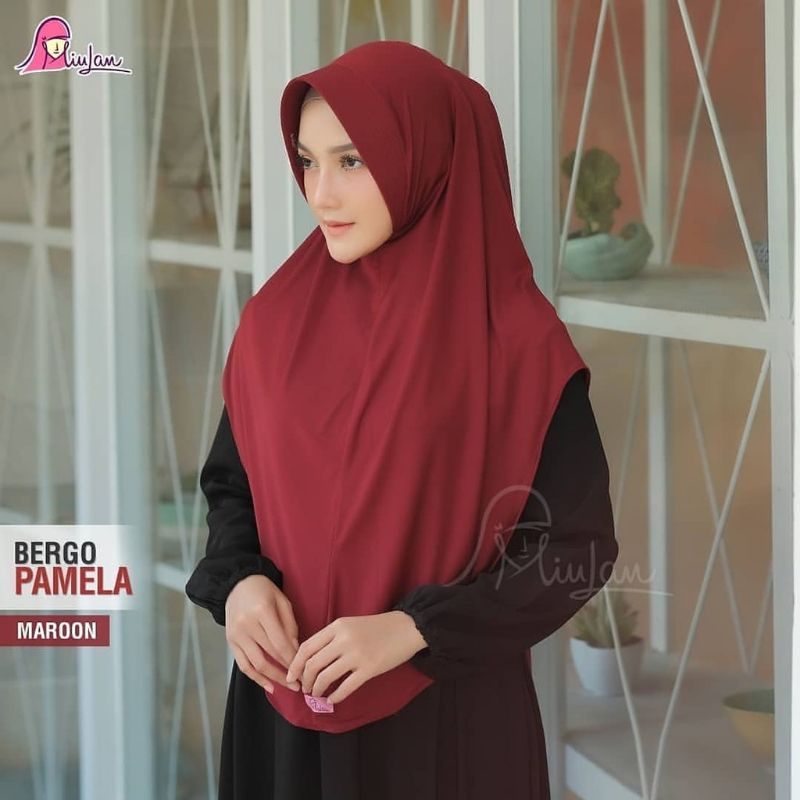 JILBAB INSTAN BERGO PAMELA JERSEY/ INSTAN BERGO PAMELA