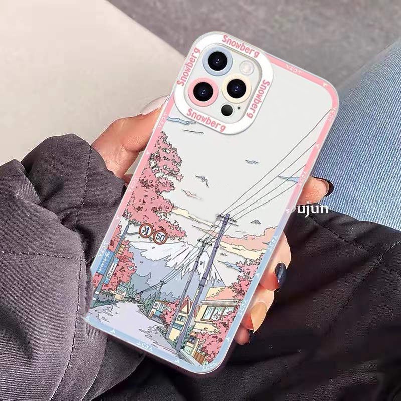 Casing Soft Case TPU Untuk IPhone 14 13 12 11 Pro X XR XS Max 6 6S 7 8 Plus