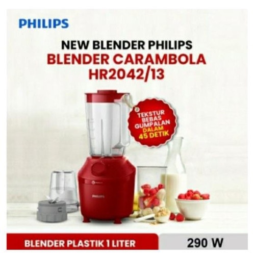 PHILIPS BLENDER CARAMBOLA HR2042 PLASTIK 1.0 L NEW PRODUCT