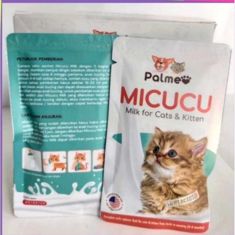 Susu Kucing MICUCU Kitten Palmeo 1DUS susu anak kucing MICUCU 1 DUS isi 11pcs