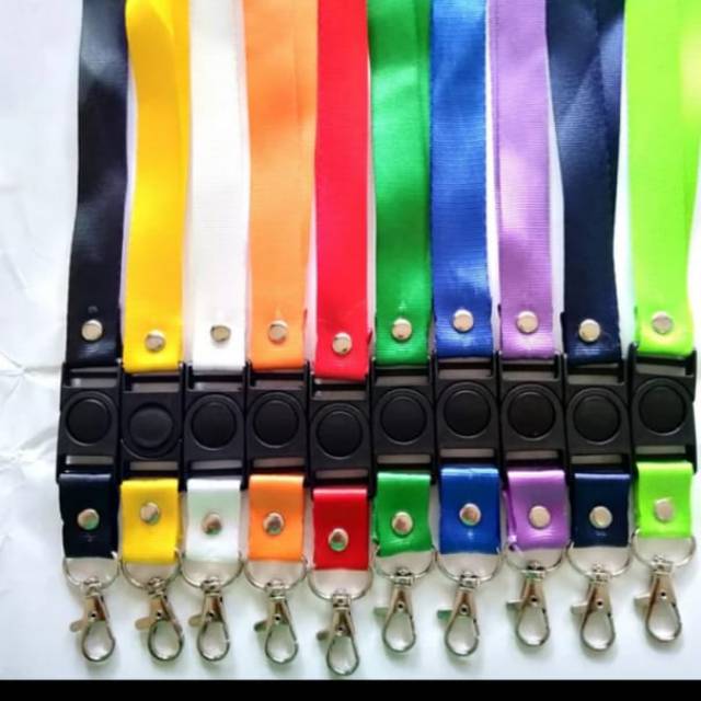 

Tali lanyard / tali id card 2 cm + stopper / termurah