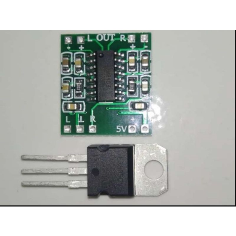 kit mini ampli amplifire classD power 3watt PAM8403 hi-fi stereo + IC7805