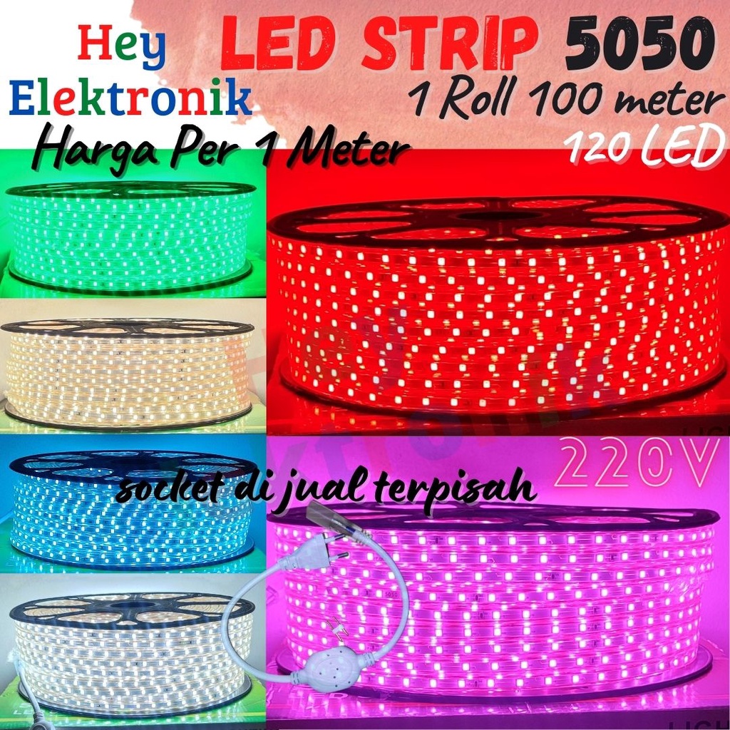 Lampu LED Strip 5050 Harga Per 1 Meter LED drop ceiling plafon outdoor