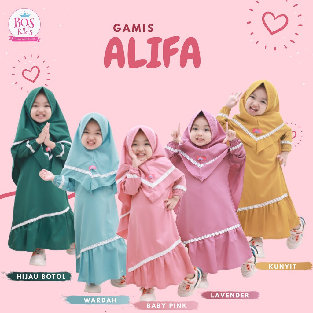 GAMIS ANAK (GAMIS ALIFA) BY BOS KIDS