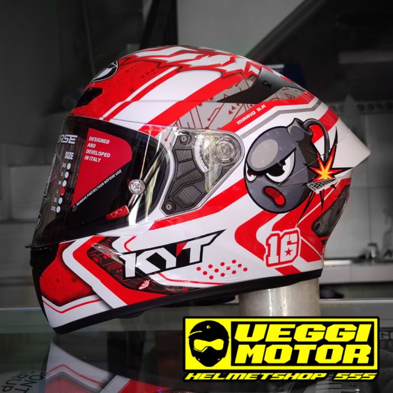 Helm KYT tt cours solid-SUPER MARIO