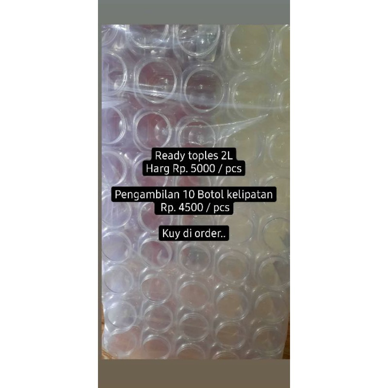 Toples 2 Liter Tanpa tutup