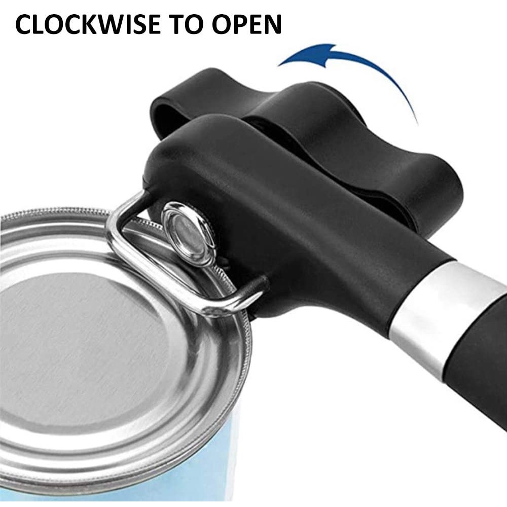 Pembuka Kaleng Can Opener Safety Alat Side Cut Aman Stainless Sealed Susu Makanan Tutup P007