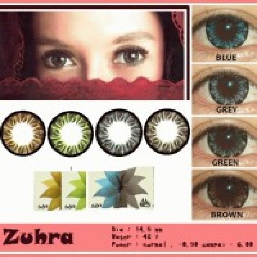 Softlens Zuhra grey brown blue normal mui