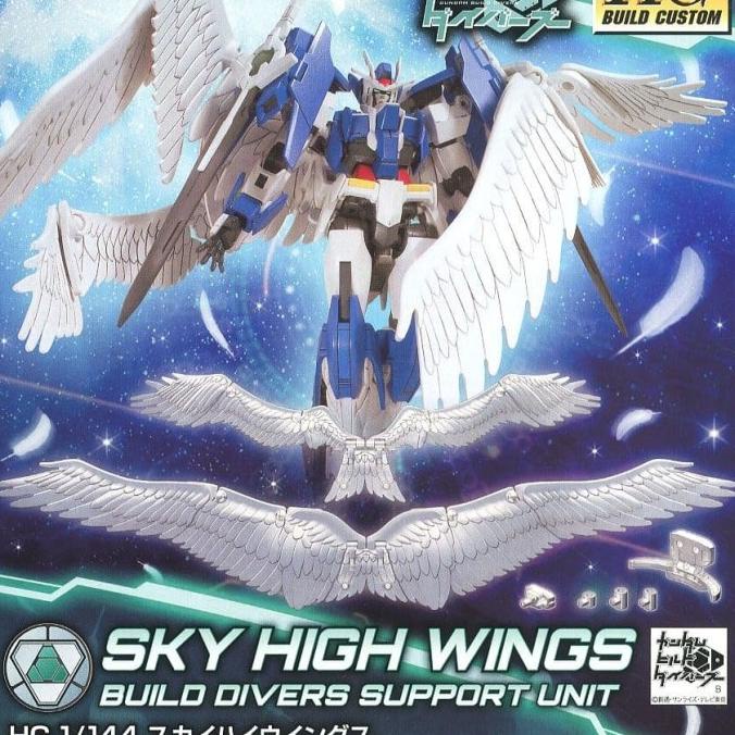 :=:=:=:=] Bandai HG HGBD 1/144 gundam Sky high wings 00 build diver wing