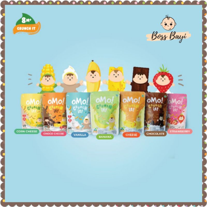 OMO! Healthy Snack Crunch It | OMO × Baby Shark / Snack Cemilan Sehat Bayi 8bulan+