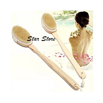 Sikat Badan Long Scrubber Natural Wooden