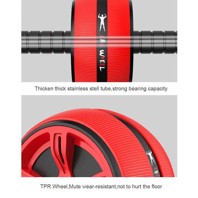 Wheel Sport Alat Gym Fitness Abdominal Exercise Roller /  Olahraga Fitness Pembentuk Otot Perut / Roda Fitness Perut Melatih Kebugaran Otot / Alat Fitness Perut /Gym Fitness Olahraga Diet Langsing / Roda Gym Fitness Pengecil Perut Murah Original