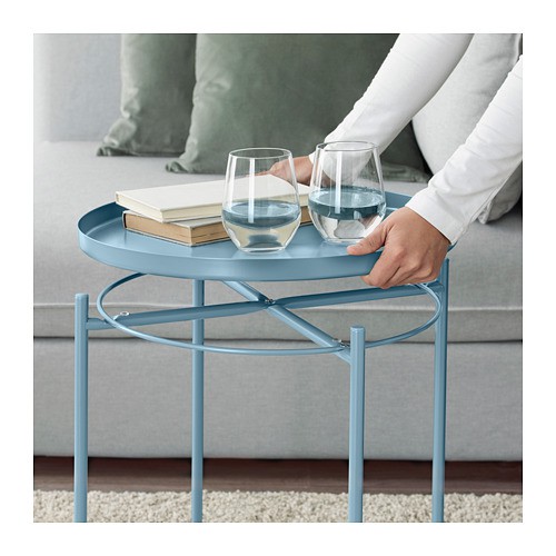 GLADOM Meja baki, Hijau, Hitam, Biru &amp; Putih 45x53 cm