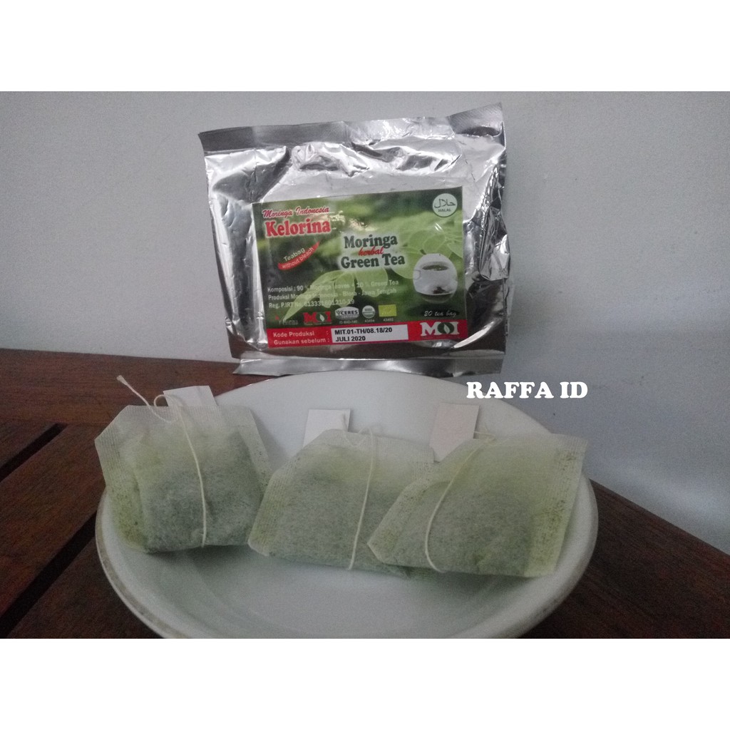 

Teh Hijau Celup Kelor Moringa Kelorina Green Tea Handmade Termurah