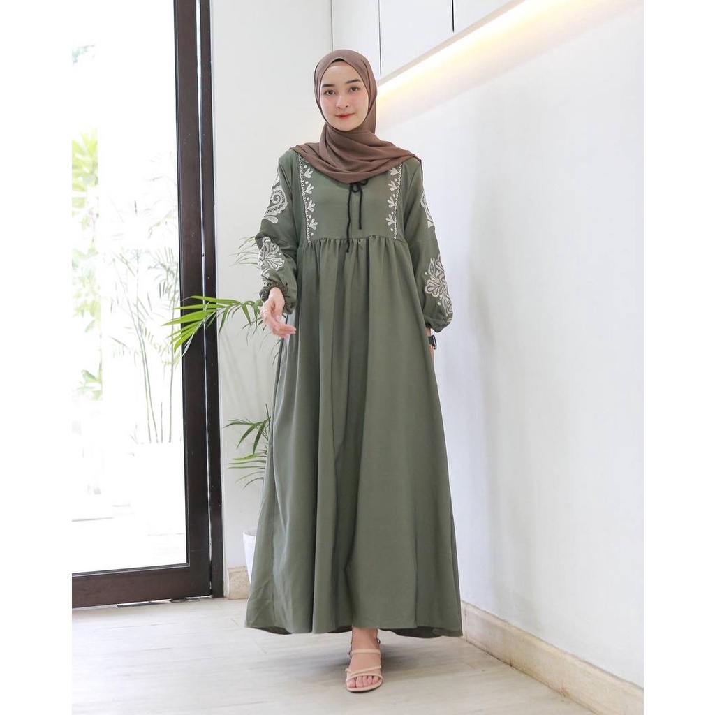 Grosir Gamis Fashion | Baju Muslim Wanita 2021 | Zivana Dress | Gamis Kondangan Terbaru / Gamis Polo