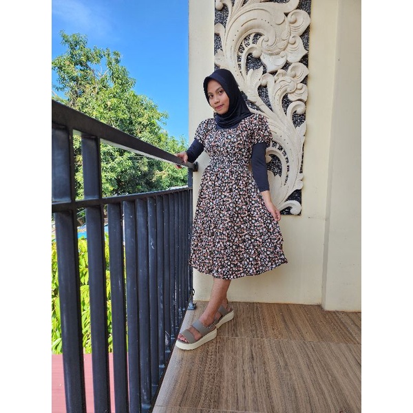 Dress Canda Balon Bali/Dress Smoke Bali/Dress kekinian/Dress Rayon/Daster laris