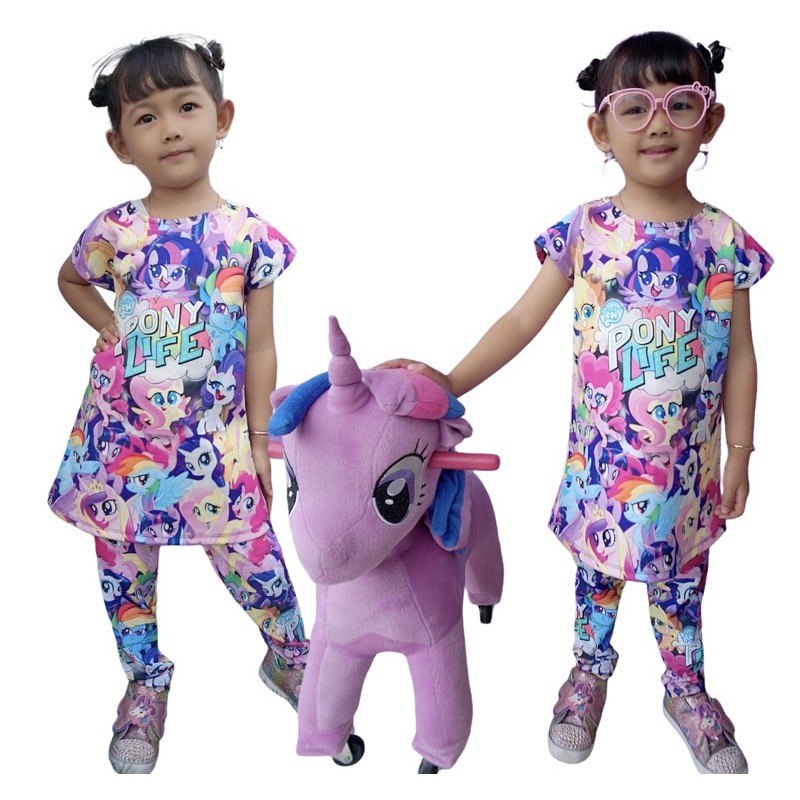 setelean baju anak lucu , set celana &amp; baju anak perempuan