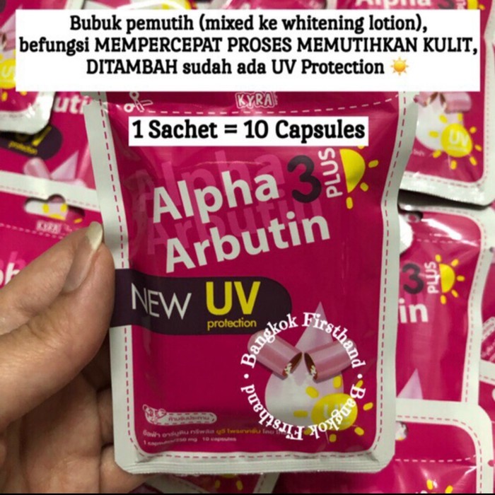 Unik Alpha Arbutin 3 + New UV Bubuk Pemutih Original Diskon