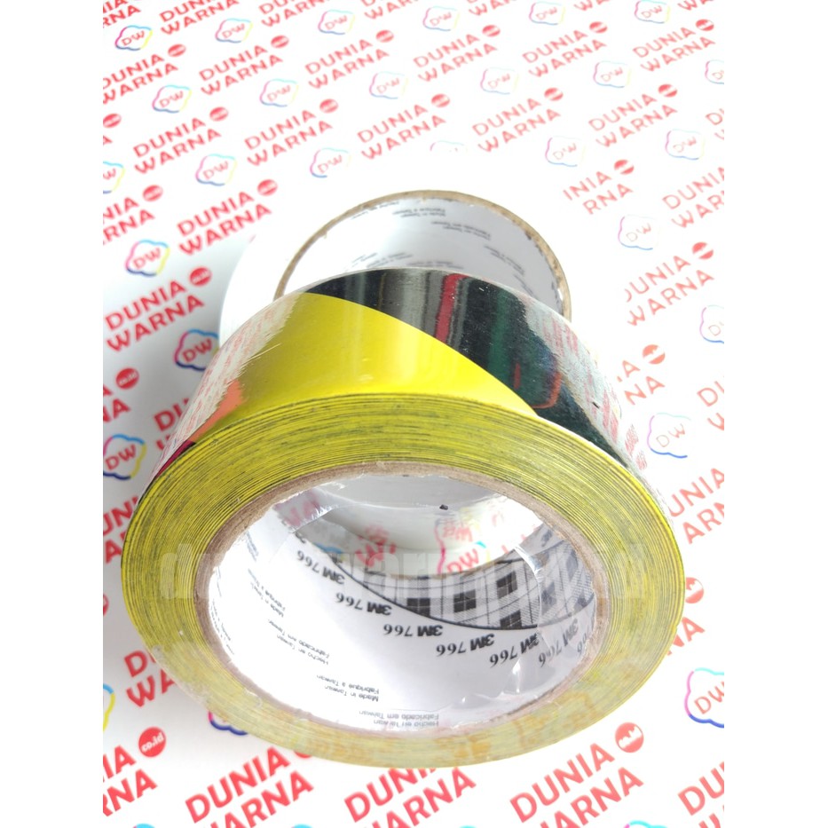 

[48mm x 33m] 3M Vinyl Floor 766 Yellow-Black Penanda Jalur Bahaya Danger Warning Rute Jalan