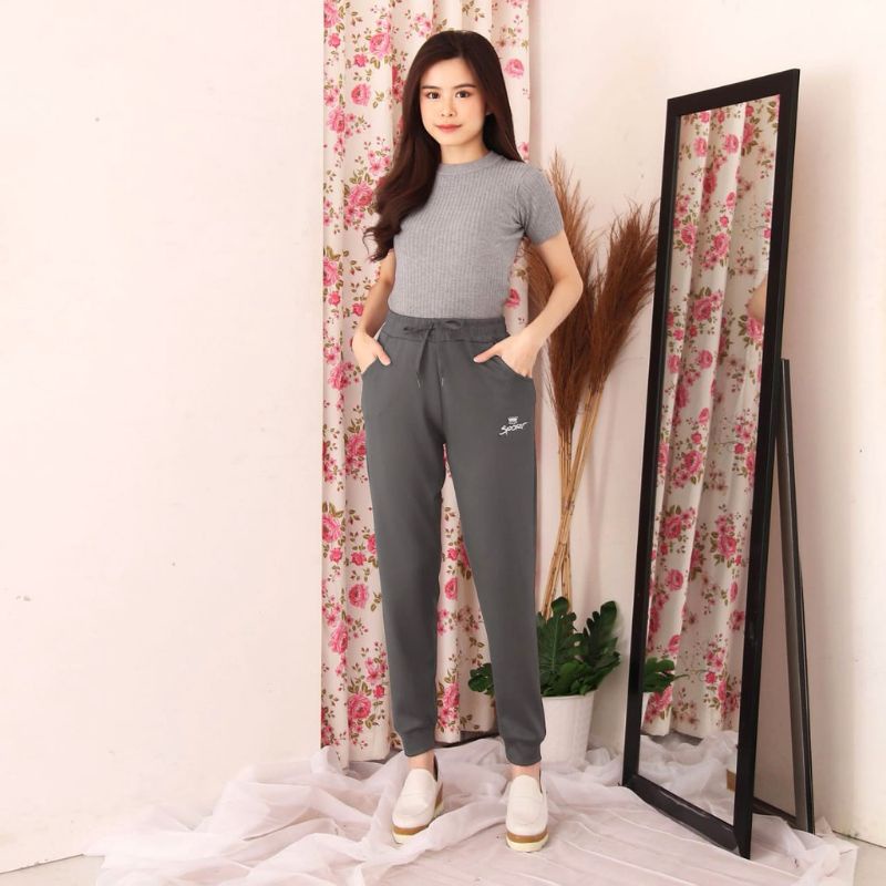 Celana Jogger Training Wanita Sporty import 9320