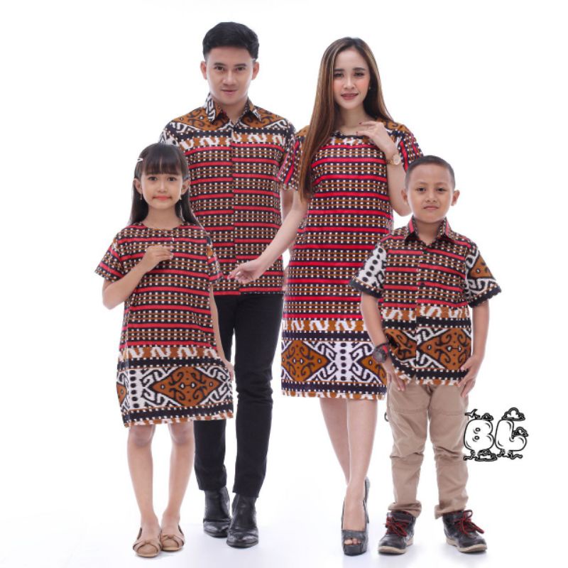 COUPLE DRESS BATIK COUPLE KELUARGA DRESS BATIK MOTIV SONGKET