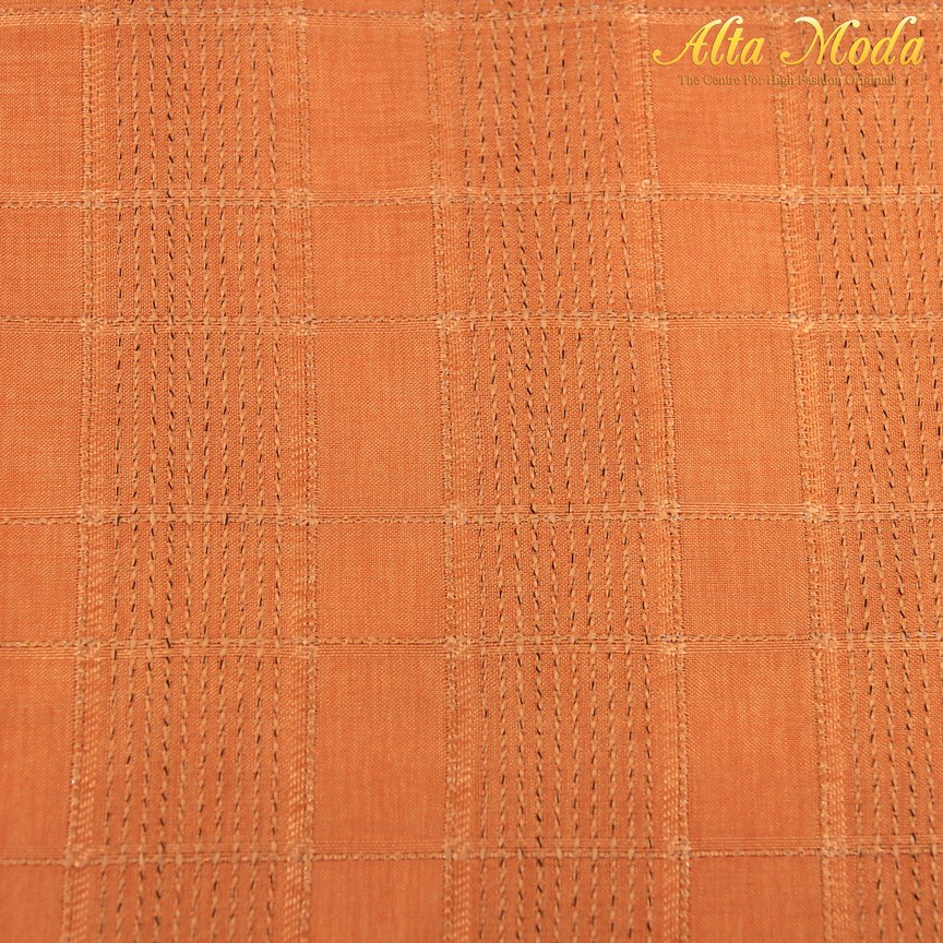 

Alta Moda Kaftan Jacquard Berserat Warna Tangerine (1M)