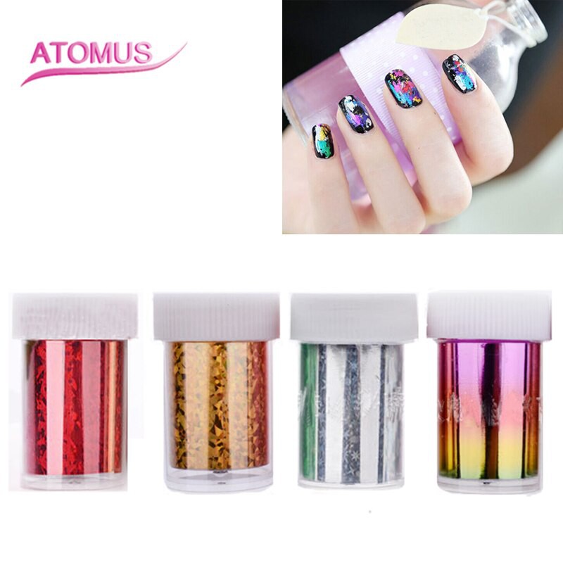 

PRODUK IMPORT 1pc Nail Foil Folia Transferowa Art Stickers Glitter For Nails Vinyls Folyo Transfer