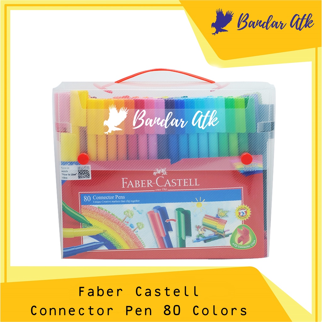 

Faber Castell Connector Pen 80 Colors Spidol Warna Atk Murah [1 SET]