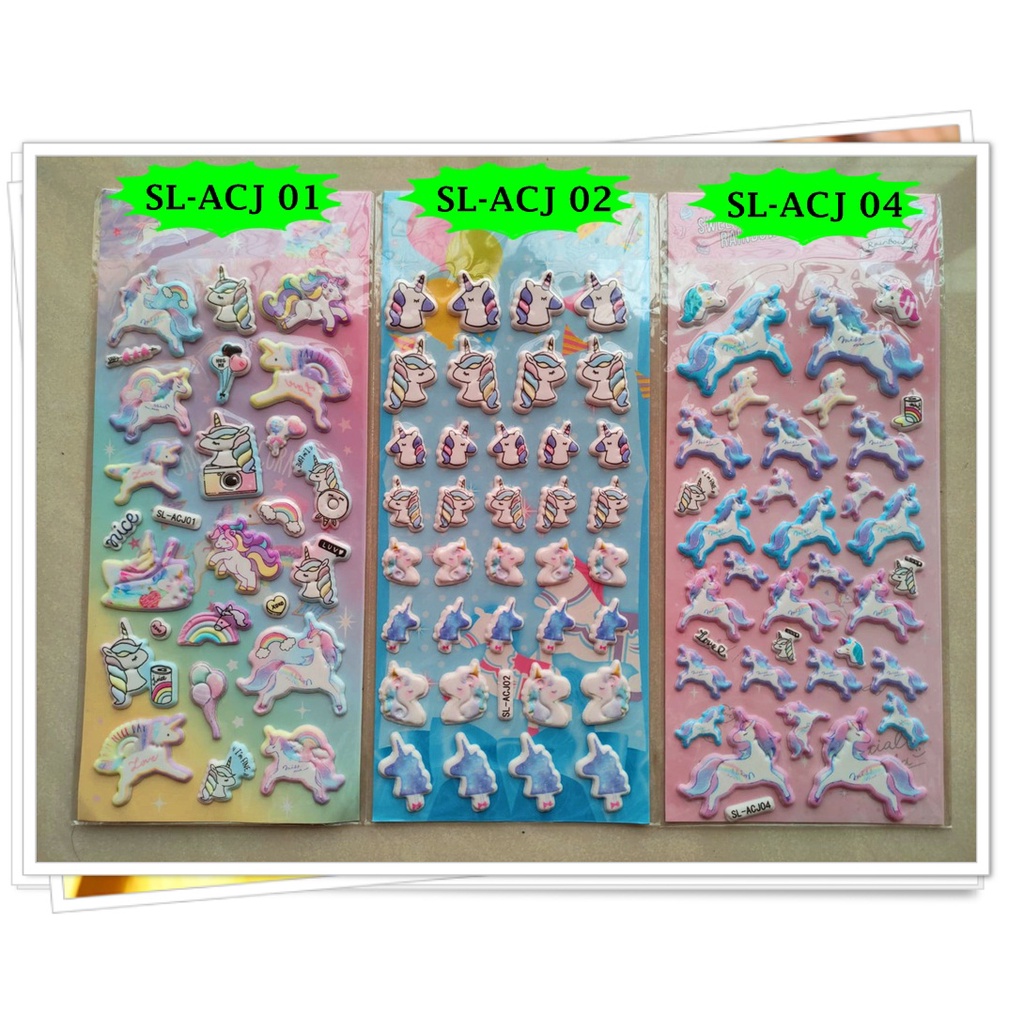 

Mainan Kreasi Anak Stiker Sticker Lucu Unicorn Termurah