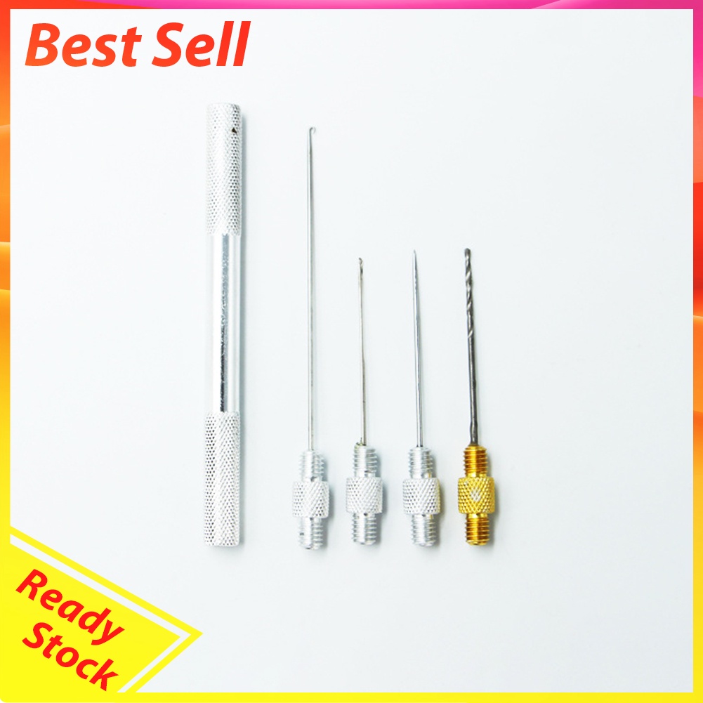 5pcs/Set Carp Fishing Boilies Drill Baiting Needles Hair Rigs Making Tools