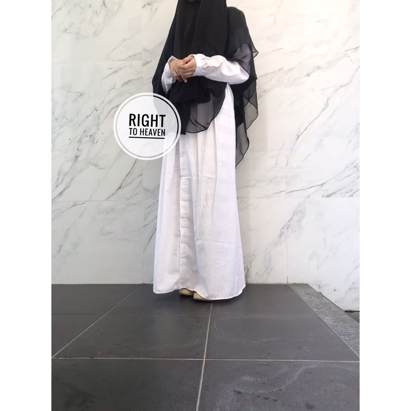 Gamis Putih Polos Couple Toyobo - Dewasa