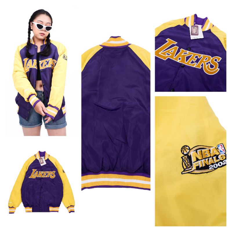 JAKET VARSITY LAKERS LOGO NBA PREMIUM ORIGINAL