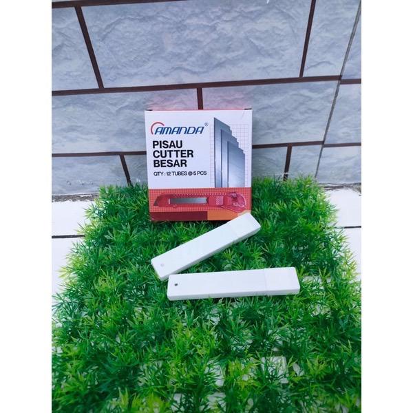 

Isi Ulang Pisau Cutter Besar, Reffil Cutter, Blade Reffil L150 Isi 5Pc