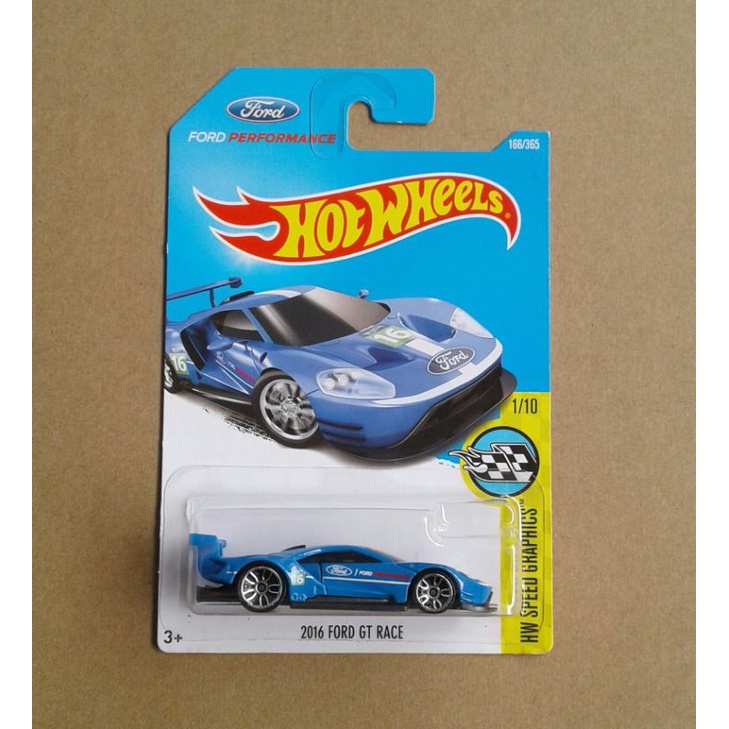 Hot Wheels Ford GT Race Biru