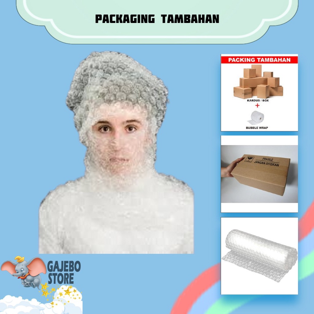 

Tambahan Bubble Wrap dan Kardus untuk barang PECAH BELAH MUG, Minilamp, dll